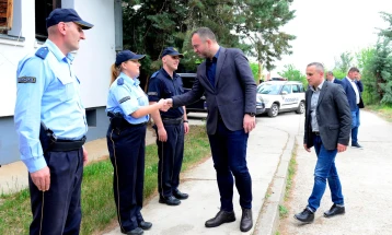 Тошковски во посета на Полициската станица за граничен надзор Сопот