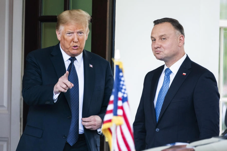 Трамп во Њујорк ќе се сретне со полскиот претседател Дуда
