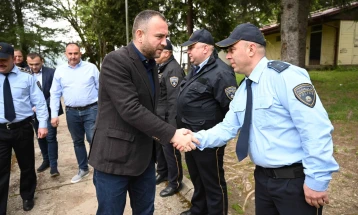 Interior Minister visits Kichevo, Zajas, Oslomej police departments