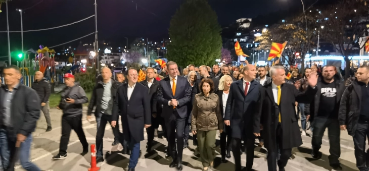 Мицкоски од митингот во Охрид побара обединување за подобро утре за сите