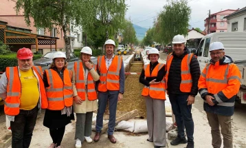 Посета на германската амбасадорка на Битола и увид во градежните работи на изградбата на топловодот