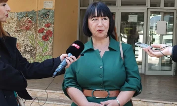 Presidential candidate Biljana Vankovska’s statement after voting