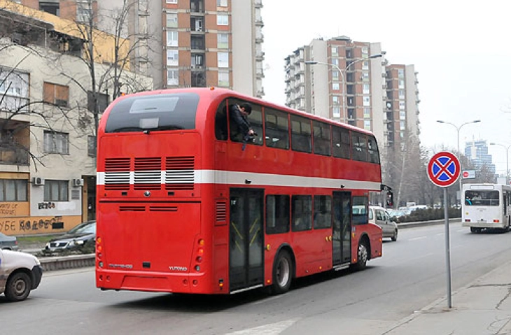 Prej nesër deri të hënën transporti publik në Shkup përmes itinerarit të së dielës