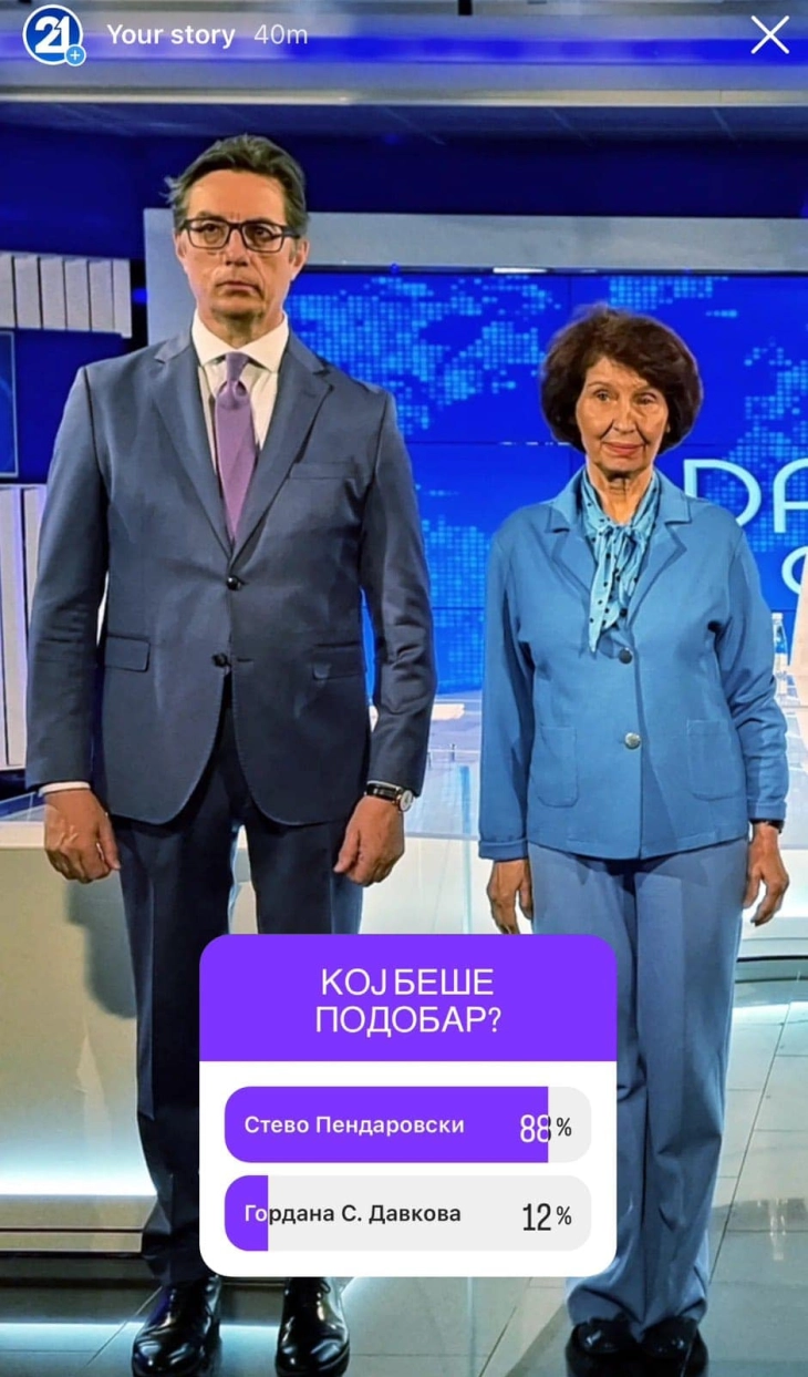 Тим на Пендаровски: Терминот за дебатата на МТВ никогаш не беше договорен меѓу двата кандидати 