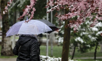 Mot me vranësira me reshje lokale të shiut dhe erë nga drejtimi verior