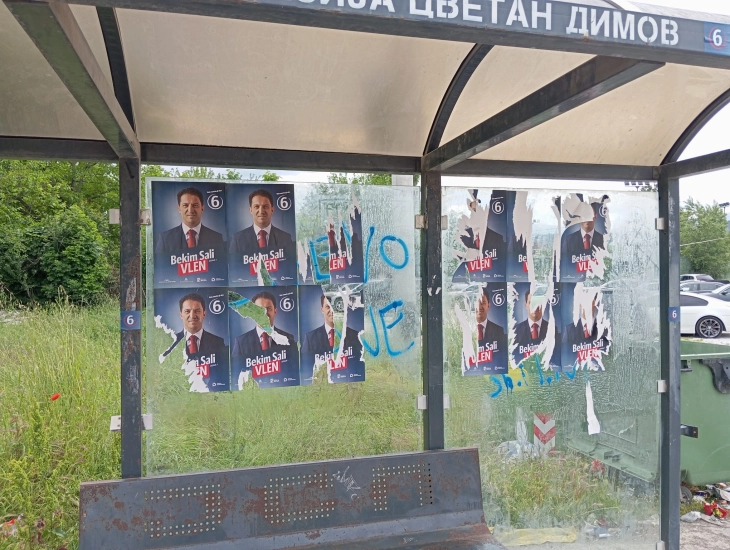Vandalizohen posterat e VLEN-it në Saraj