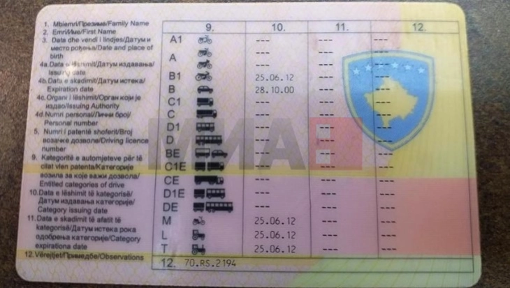 Nga nesër deri më 9 gusht në Kosovë do të ndërrohen pantentë shoferët serbë