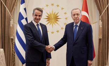 Ердоган и Мицотакис ја потврдија добрата клима меѓу двете земји и се согласија дека не се согласуваат околу Хамас