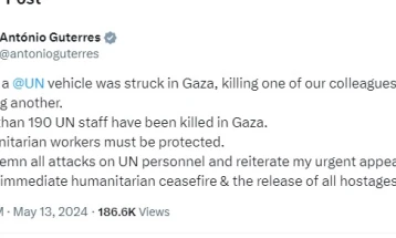 Karvani i KB-së i sulmuar në Gazë ishte qartë i shënuar