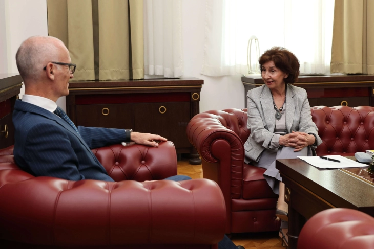 Takim i Siljanovska Davkovës me ambasadorin italian Silvestri