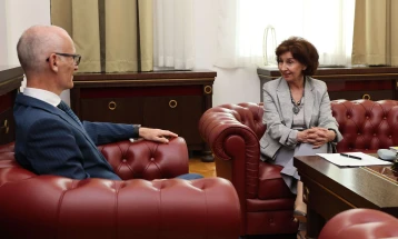 President Siljanovska Davkova meets Italian Ambassador Silvestri