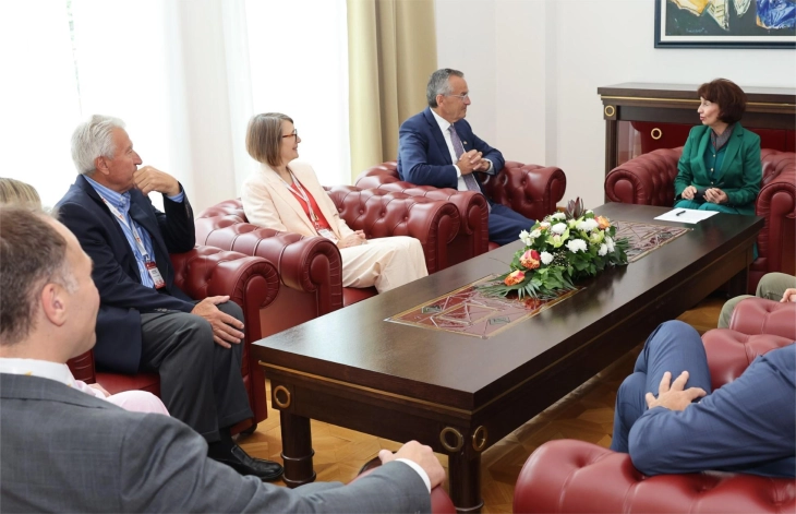 President Siljanovska Davkova meets Macedonia 2025 representatives