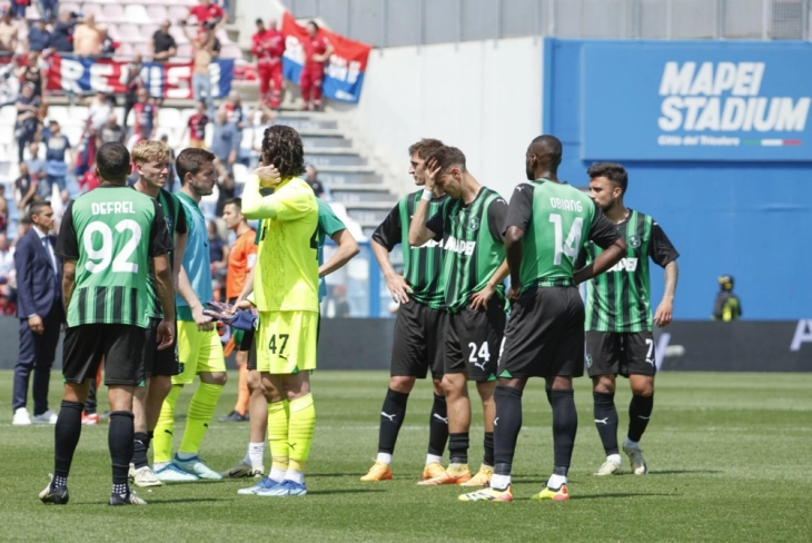 Сасуоло испадна од Серија А по 11 сезони во првата лига