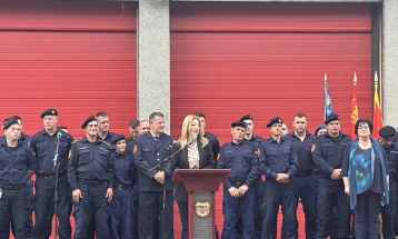 Qyteti i Shkupit shënoi Ditën e zjarrfikësve - kushtet e këqija në të cilat punojnë edhe më tej të pandryshuara