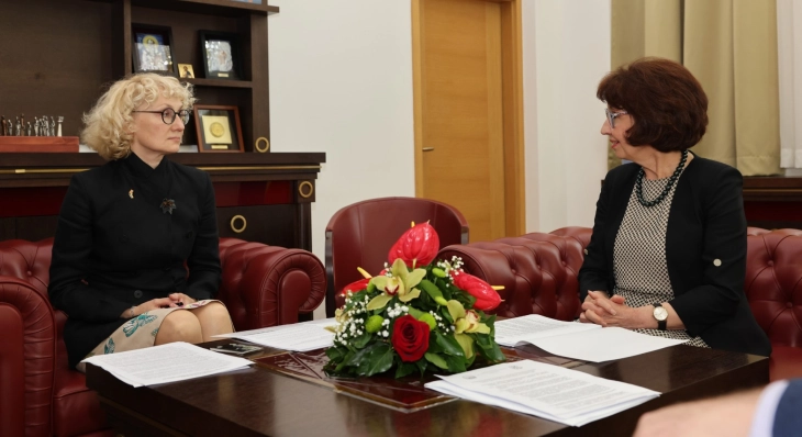 President Siljanovska-Davkova meets Ukrainian Ambassador Dir  