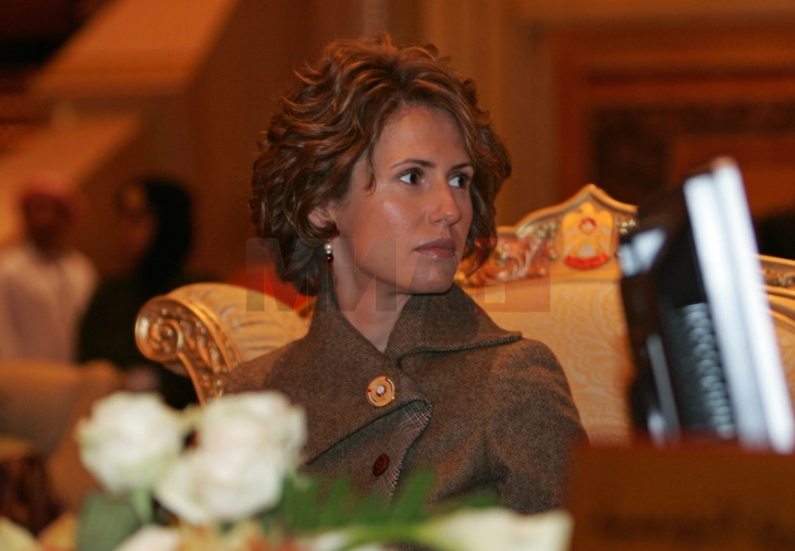 Zonja e Parë e Sirisë, Asma al Asad, është diagnostikuar me leukemi, njoftoi kabineti presidencial