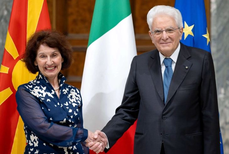Siljanovska Davkova: I asked Mattarella for EU integration guarantees