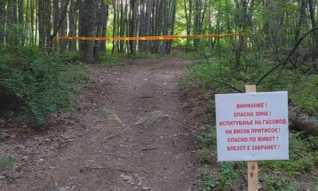 QMK: Deri më 22 qershor zonë e rrezikshme në Vodno, ekzaminim i gazsjellësit me presion të lartë