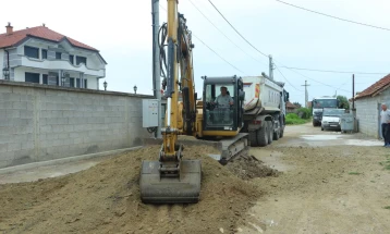 Почна изградба на улица во кумановското село Лопате