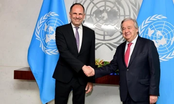 Грчката кандидатура за непостојана членка на Советот за безбедност на ОН во фокусот на средбата Герапетритис-Гутереш