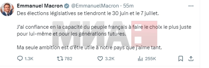 Makron thotë se francezët “do ta bëjnë zgjidhjen e duhur”