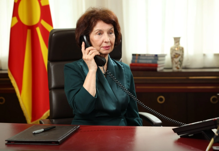 President Siljanovska Davkova in phone call with Croatian counterpart Milanovic