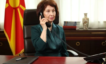 Presidentja Siljanovska Davkova realizoi bisedë telefonike me presidentin kroat Zoran Milanoviq