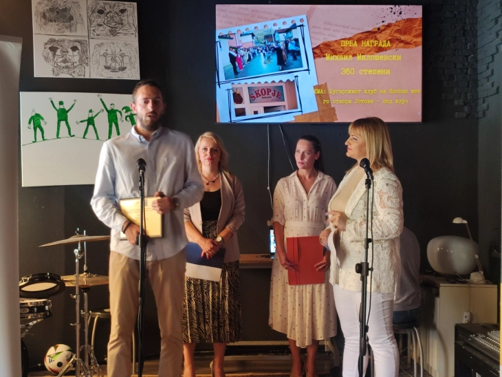 Mihail Miloshevski wins ZNM's top prize on creativity and journalistic ethics