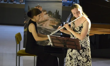 Jana Kaevska, Ivona Bazgaloska and Ana Trsunova give concert at Skopje Summer festival