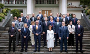 Претседателката Сиљановска Давкова ги прими премиерот Христијан Мицкоски и членовите на новоизбраната Влада