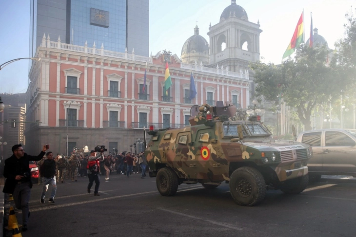 Bolivian general arrested after failed coup attempt