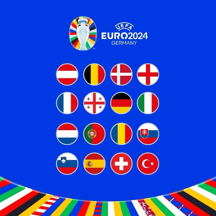 Euro 2024 last-16 fixtures after completion of group stage