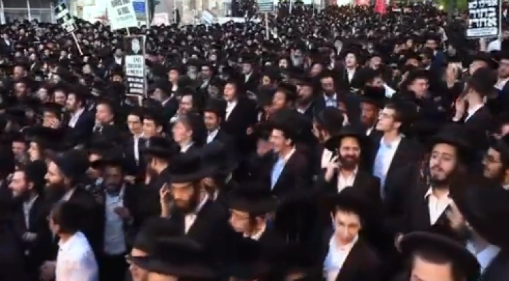 Протест на ултраортодоксните Евреи во Израел поради регрутирањето