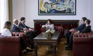 President Siljanovska-Davkova meets Slovenian envoy for Western Balkans Frangeš, Azerbaijani Ambassador Khasiyev 