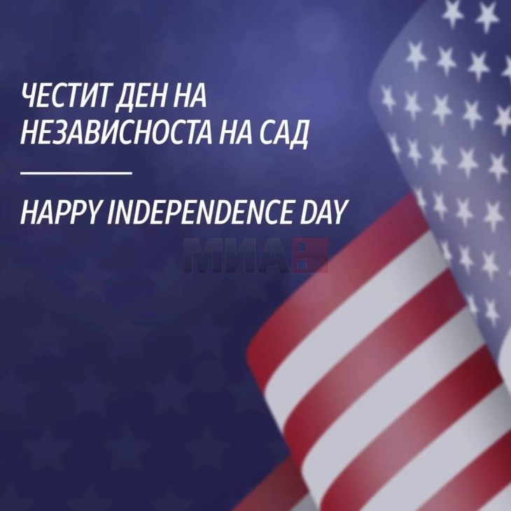 Urim nga ministri Filkov drejtuar ambasadores Ageler për Ditën e Pavarësisë së SHBA-së