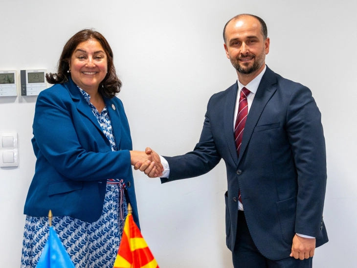 European Affairs Minister Murtezani meets UN Resident Coordinator Dudziak