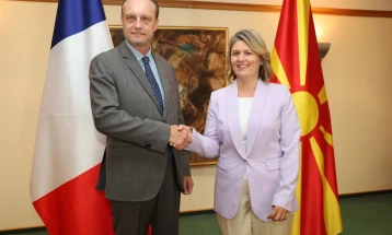Energy Minister Bozhinovska meets French Ambassador Baumgartner