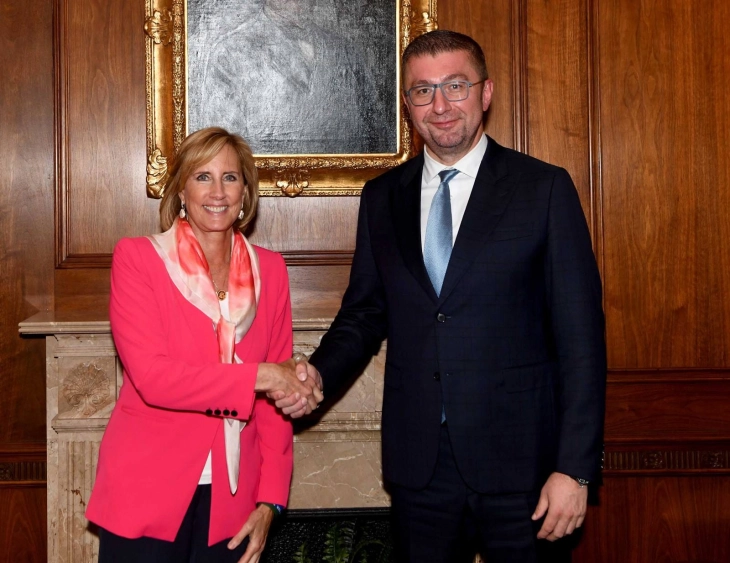 PM Mickoski meets Congresswoman Tenney, co-chair of Congressional Macedonian Caucus