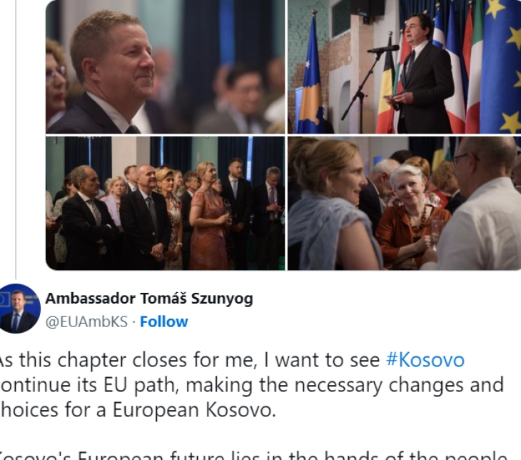 Суниог на крајот од мандатот: Сакам да го видам Косово да го продолжи својот пат кон ЕУ