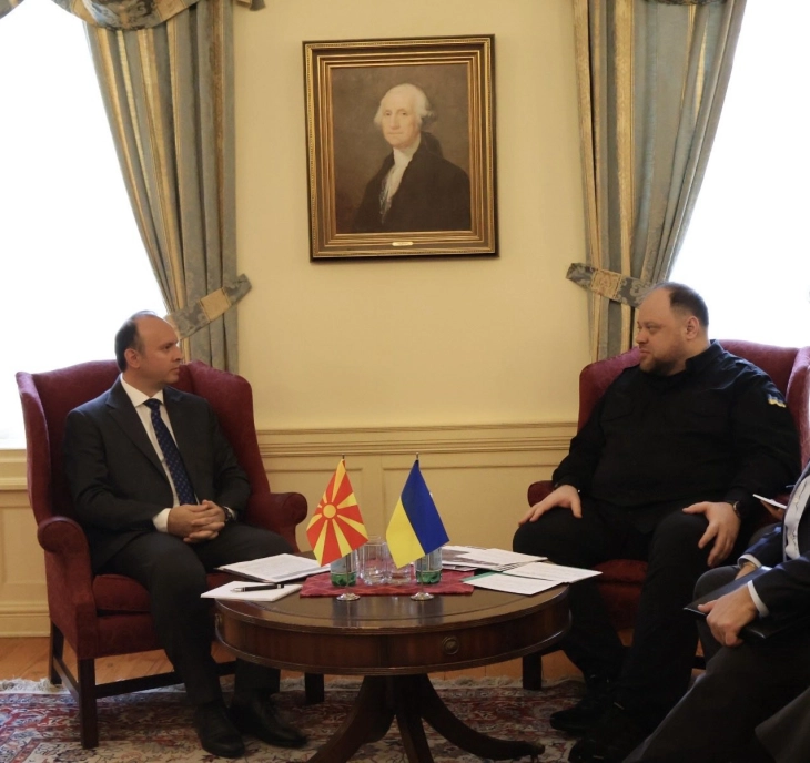Средба на Гаши со Руслан Стефанчук, претседател на Врховната рада на Украина