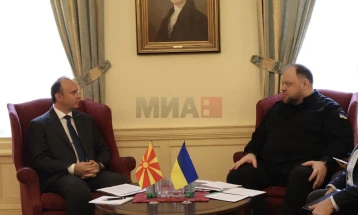 Takim i kryeparlamentarit Gashi me Rusllan Stefançuk, kryetar i Radës Supreme të Ukrainës