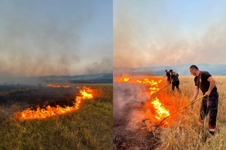 Продолжува гаснењето на големиот пожар кај армискиот полигон „Пепелиште“, нема опасност за населби и инфраструктура
