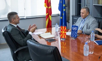 Министерот Перински се сретна со Армен Григорјан, постојан претставник на УНДП