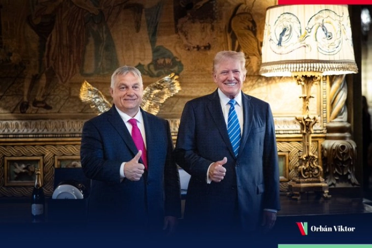 Hungary's Orbán meets Trump for 'peace mission' talks in Florida