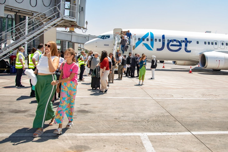 На аеродромот во Скопје реализиран првиот лет на „AJet“ од аеродромот Сабиха Гокчен во Истанбул