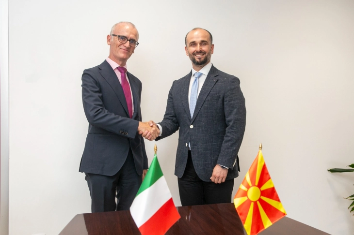 Minister of European Affairs Murtezani meets Italian Ambassador Silvestri