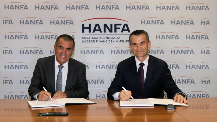 Потпишан меморандум за соработка со Хрватската агенција за супервизија на финансиските услуги (Ханфа)