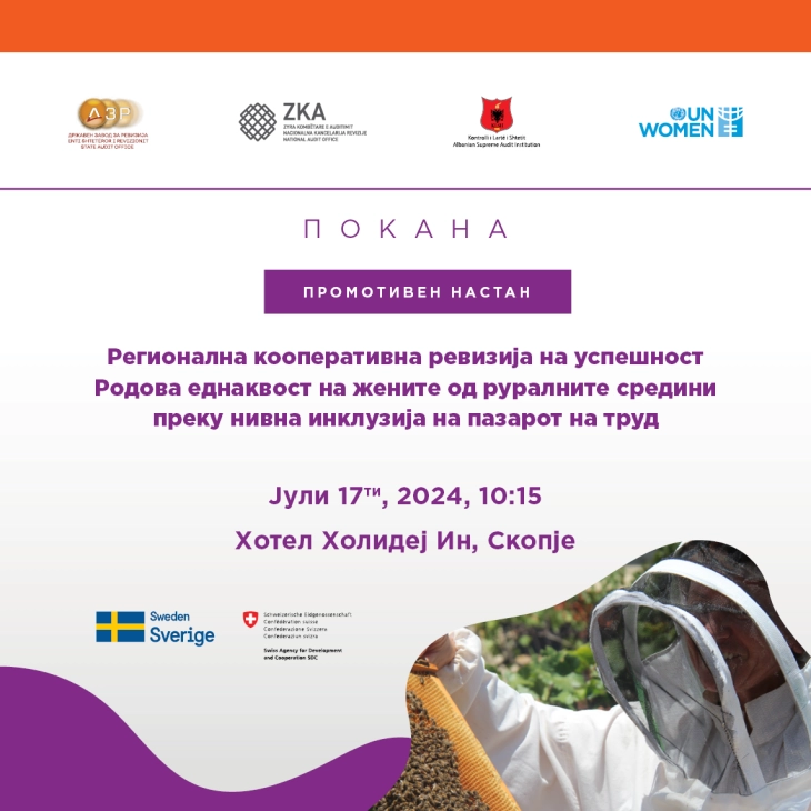Презентација на ревизорски извештај за родова еднаквост на жените од руралните средини
