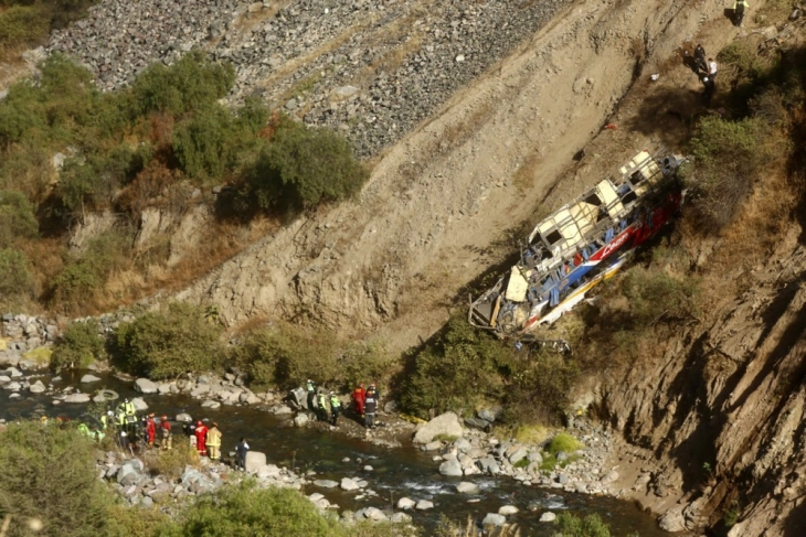 Të paktën 20 të vdekur në aksidentin e autobusit në Peru