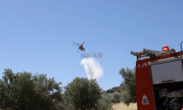 Zjarr i madh në gadishullin Peloponez grek, lëndohen lehtë tre zjarrfikës